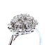 Diamond 3 Tier Flower Cluster Ring, Hallmarked London 1975