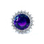 Amethyst & Diamond Circular Ring, Circa 1960