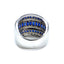 Sapphire & Diamond 7 Row Bombe Ring, Circa 1980