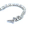 Brilliant Cut and Princess Cut Diamond Line Bracelet, Circa 1980