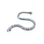 Brilliant Cut and Princess Cut Diamond Line Bracelet, Circa 1980