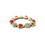Cabachon Coral and Diamond Panel Bracelet, Circa 1980