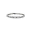 Brilliant Cut and Princess Cut Diamond Line Bracelet, Circa 1980