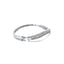 Baguette & Brilliant Cut Diamond 3 Row Wave Bangle, Circa 2000