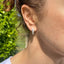 Diamond Hoop Earrings, Circa 2000