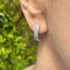 Diamond Hoop Earrings, Circa 2000