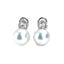 Cultured Pearl & Diamond Earrings, Hallmark Edinburgh 2008