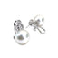 Cultured Pearl & Diamond Earrings, Hallmark Edinburgh 2008