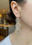Diamond Circle Drop Earrings, Hallmark London 2007