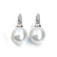 DIamond Hoop Earrings with detachable South Sea Pearl Drops, Circa 1980