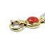 Cabachon Coral and Diamond Panel Bracelet, Circa 1980