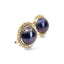 Tahitian Mabe Pearl & Diamond Cluster Earrings, Circa 1980