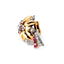 Diamond & Ruby Clip on Earrings, Circa 1950