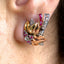 Diamond & Ruby Clip on Earrings, Circa 1950