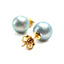 Tahitian South Sea Pearl Stud Earrings, Circa 2000