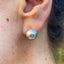 Tahitian South Sea Pearl Stud Earrings, Circa 2000
