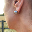 Tahitian South Sea Pearl Stud Earrings, Circa 2000