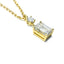 Emerald Cut Diamond 1.01 carats GIA Certificate Necklace, Circa 2020