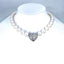 South Sea Pearl Necklace Set with Diamond Heart Pendant