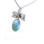 Edwardian Natural Opal and Diamond Pendant, Circa 1910