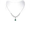 Pear Shape Emerald and Diamond Necklace, Circa 1950