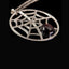 Diamond and Star Diopside Spider Web Necklace, Circa 1990