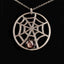 Diamond and Star Diopside Spider Web Necklace, Circa 1990