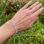 Fancy Diamond Line Bracelet, Circa 1970