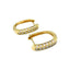 Large Diamond Hoop Earrings in Yellow Gold, Circa 1980