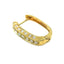 Large Diamond Hoop Earrings in Yellow Gold, Circa 1980