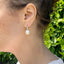 Pearl & Diamond Drop Earrings, Circa 1980