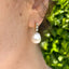 Pearl & Diamond Drop Earrings, Circa 1980