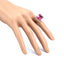 Pink Tourmaline & Diamond Cocktail Ring, Circa 1990
