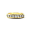 Diamond Half Eternity Ring in 18 carat Yellow Gold, Hallmark Edinburgh 1999