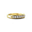 Diamond Half Eternity Ring in 18 carat Yellow Gold, Hallmark Edinburgh 1999