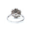 Diamond 3 Tier Flower Cluster Ring, Hallmarked London 1975