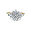 Diamond Cluster Ring, Hallmarked London Import 1987