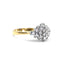Diamond Cluster Ring, Hallmarked London Import 1987