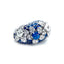 Sapphire & Diamond Bombe Ring, Circa 1990
