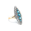 Art Deco Aquamarine & Diamond Marquise Ring, Circa 1930