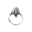 Art Deco Aquamarine & Diamond Marquise Ring, Circa 1930