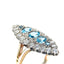 Art Deco Aquamarine & Diamond Marquise Ring, Circa 1930