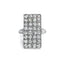 Art Deco Diamond Oblong Plaque Ring, Circa 1930