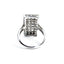 Art Deco Diamond Oblong Plaque Ring, Circa 1930