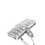 Art Deco Diamond Oblong Plaque Ring, Circa 1930