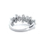Yellow & White Diamond Flower Band Ring, Circa 2005