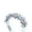 Yellow & White Diamond Flower Band Ring, Circa 2005
