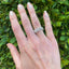 Yellow & White Diamond Flower Band Ring, Circa 2005