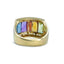 Multi Gemstone & Diamond Band Ring, Circa 1980