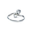 Art Deco 2 Stone Diamond Cross Over Ring, Circa 1920